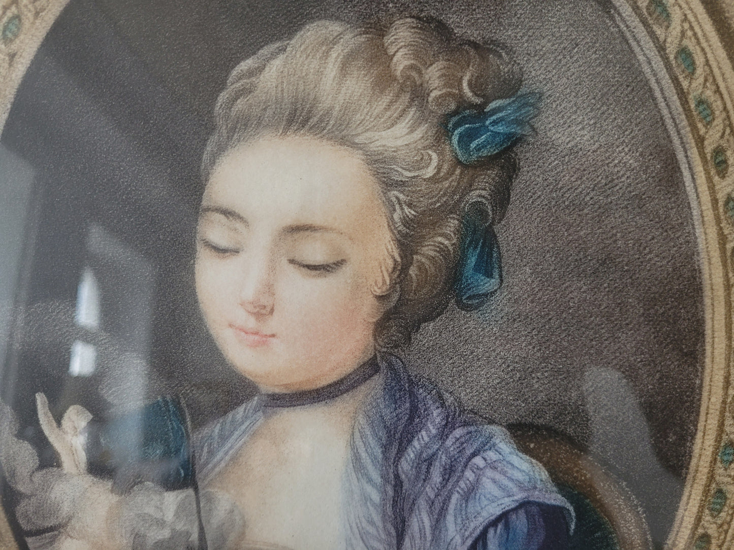 Grafik „Eine Frau, die Kaffee einschenkt“ (Louis Marin Bonnet)