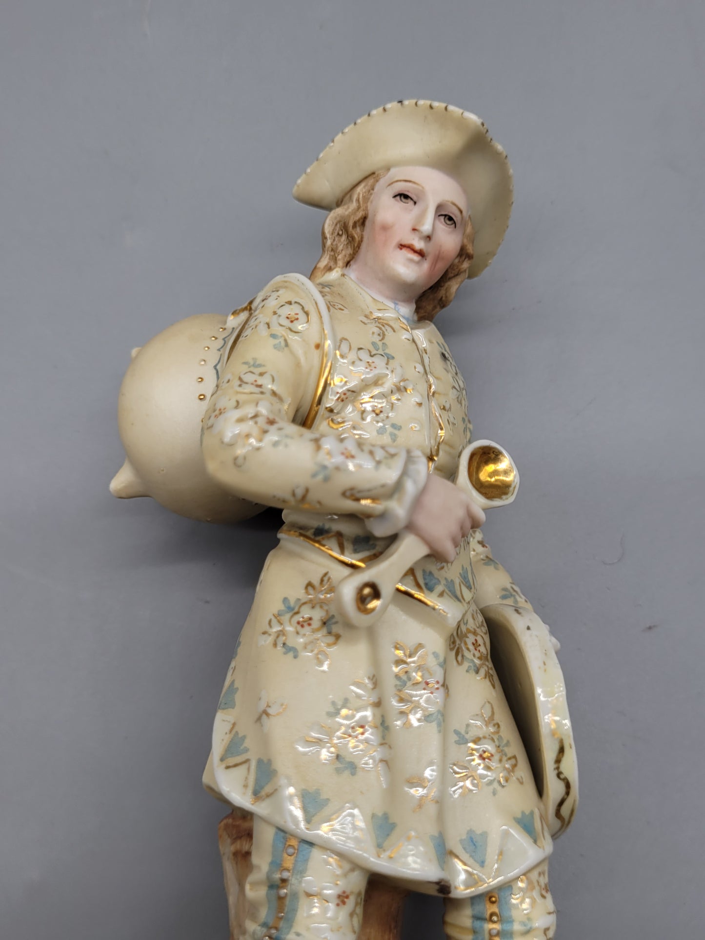 Antike Jugendstil Biskuitporzellan Figur Skulptur Höhe 37cm