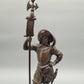 Bronze Skulptur Torwächter Landsknecht in Uniform ca. 2kg