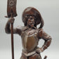 Bronze Skulptur Torwächter Landsknecht in Uniform ca. 2kg