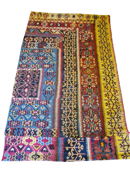 Antiker Kelim Teppich aus Anatolien – Handgeknüpftes Sammlerstück in Naturfarben 145x90cm