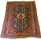 Antiker Feiner Perser-Teppich Shiraz – Handgeknüpftes Sammlerstück 142x115cm