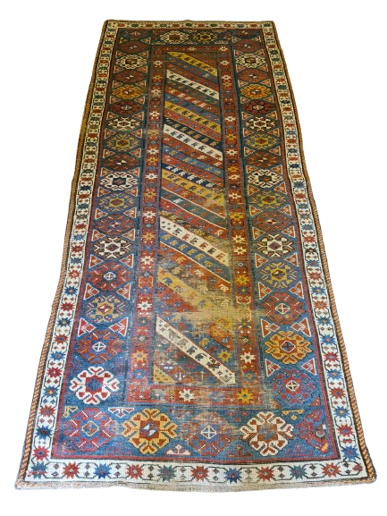 Antiker Kasak Teppich – Exquisites Sammlerstück aus dem Kaukasus 244x107cm