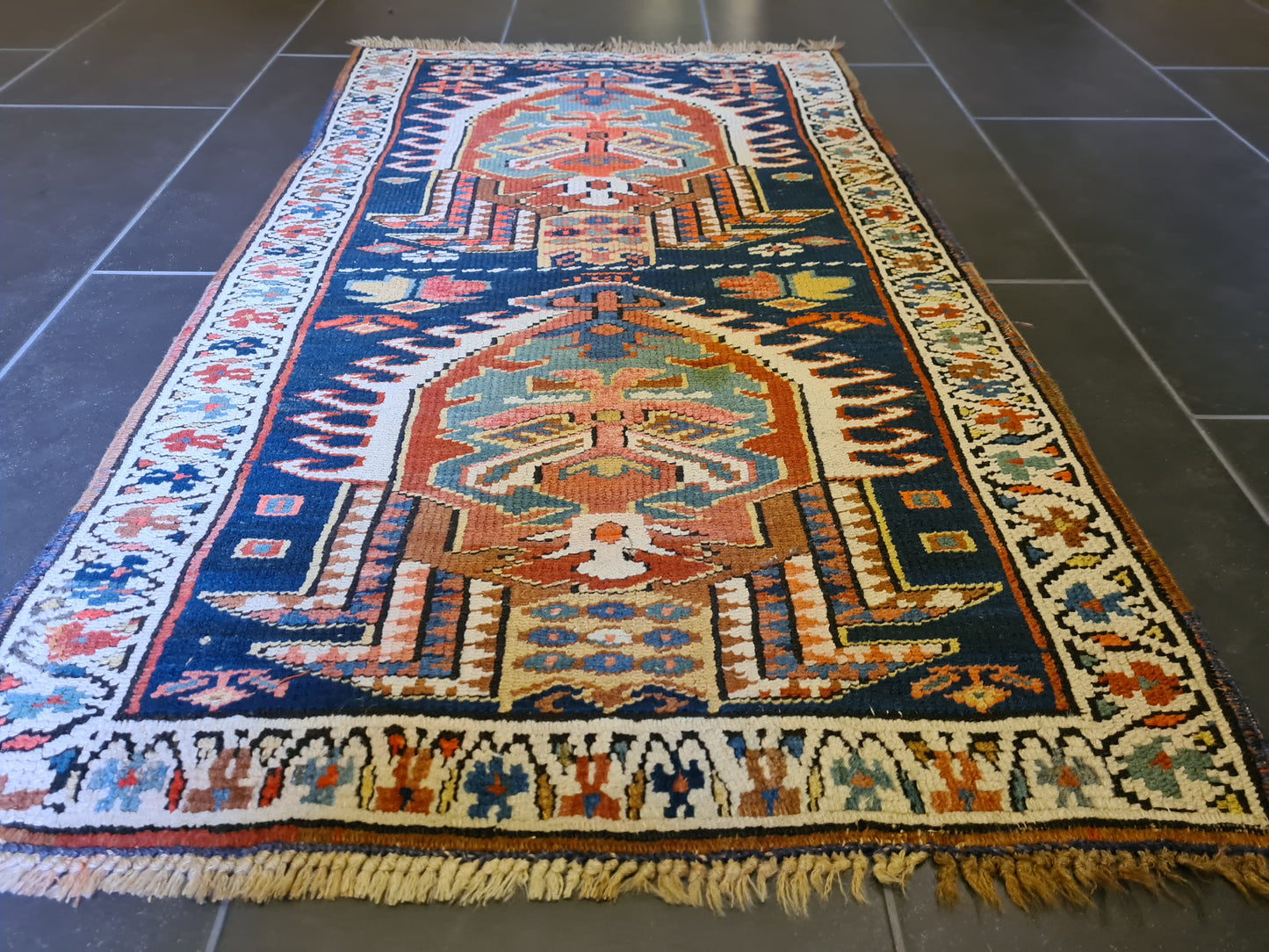 Antiker Heris Teppich – Ein Sammlerstück der Extraklasse 120x70cm