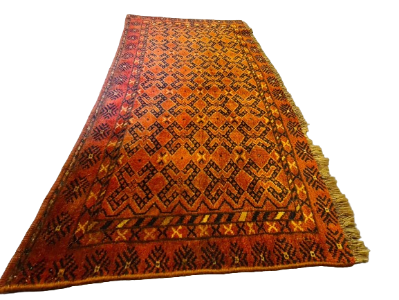 Antiker Esari Teppich – Fein handgeknüpftes Meisterwerk aus Afghanistan 105x50cm