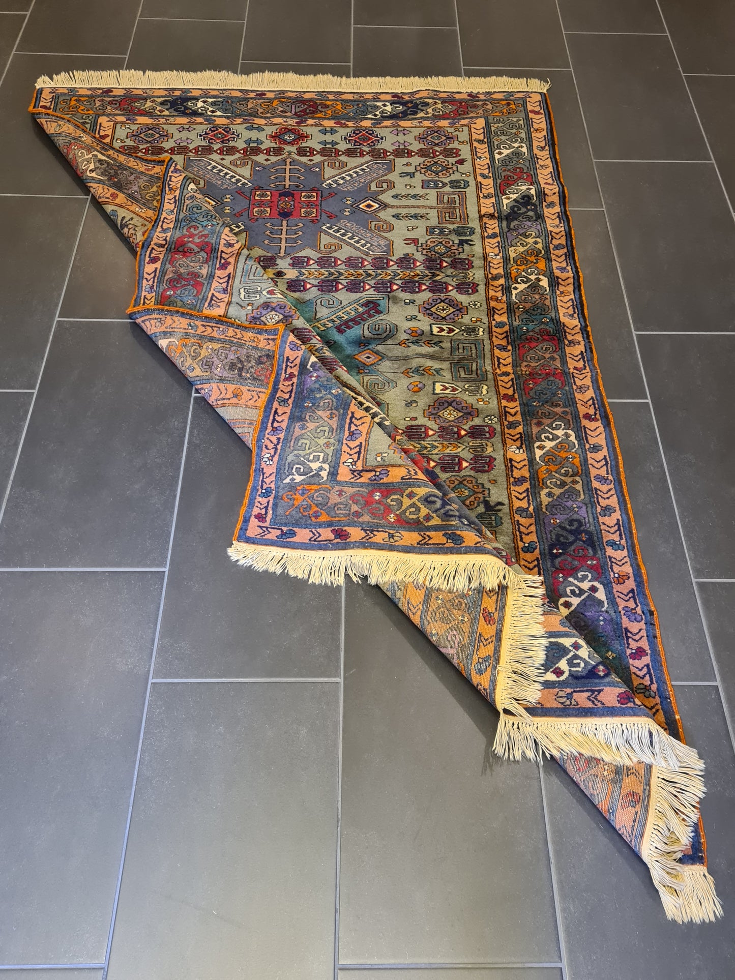 Derbent Teppich Handgeknüpfter Kasak Orientteppich 197x133cm