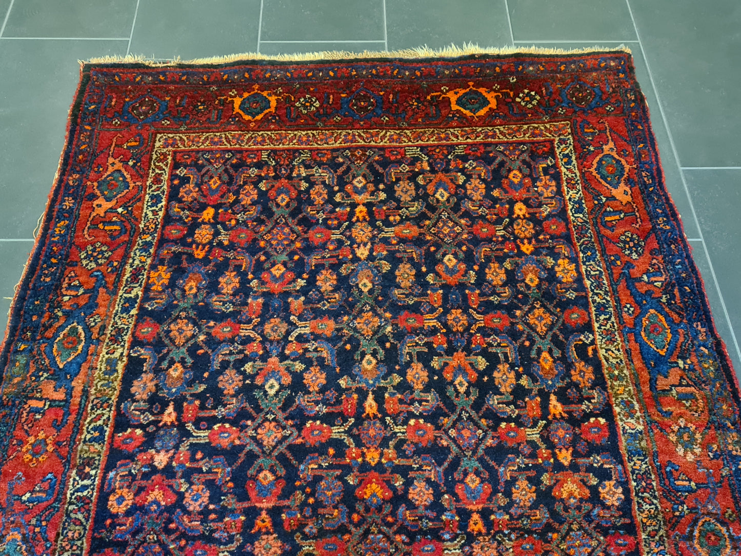 Antiker Perser Bidjar Teppich – Hochwertiges Handgeknüpftes Sammlerstück 227x127cm