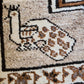 Handgeknüpfter Persischer Gabbeh Teppich mit Tiermotiven 203x107