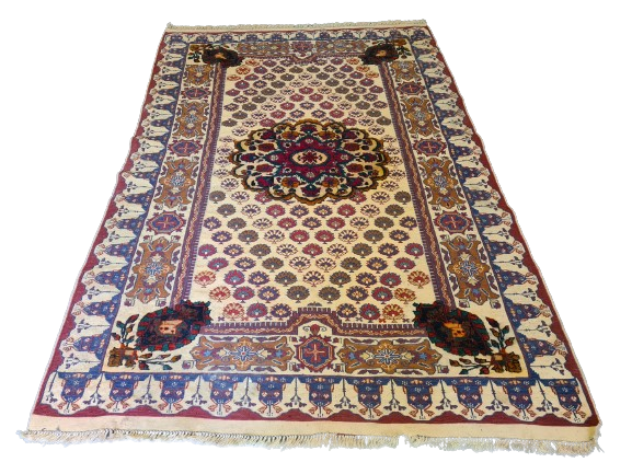 Handgeknüpfter Orientteppich Persischer Sumak Kelim Teppich 189x136