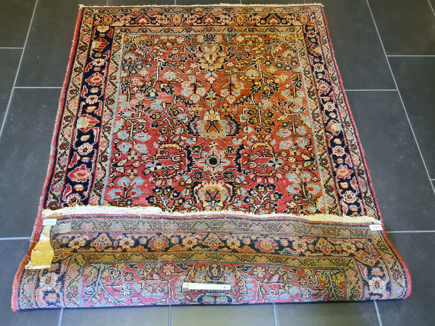 Antiker Wertvoller Sarough Teppich – Handgeknüpfter Perser Teppich Orientteppich 165x111cm