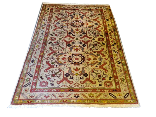 Antiker Derbent Kasak Teppich Handgeknüpfter Orientteppich 124x91