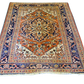 Antiker Heris Sammlerstück Teppich – Wertvoller Perser Teppich 140x120cm