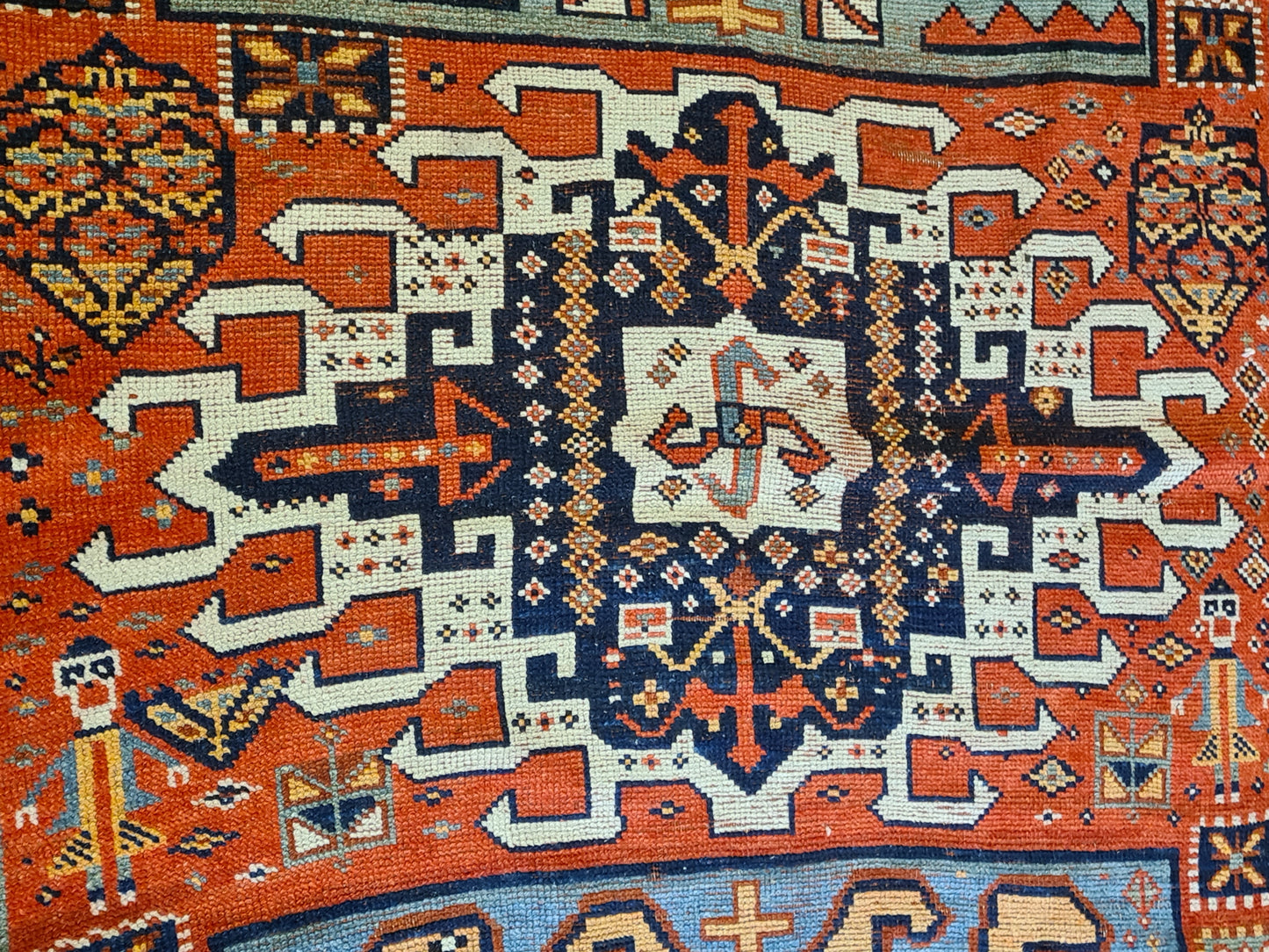 Antiker Kasak Sammlerstück Teppich – Wertvoller Läufer 297x140cm