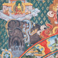 Tibetanisches Thangka Vorhang Teppich Gemälde Rad des Lebens