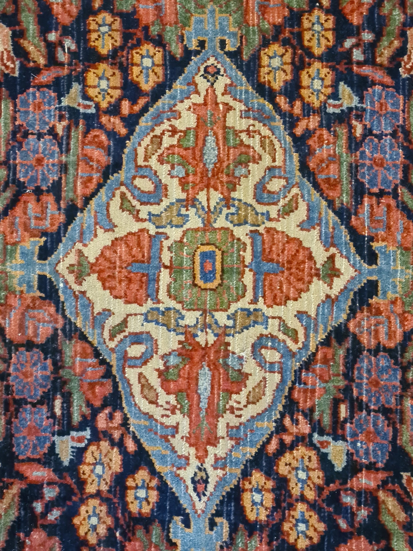 Antiker Perser Teppich – Täbris Sammlerstück mit Blumenmuster 82x60cm