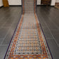 Feiner Handgeknüpfter Moud-Teppich Läufer – Orientteppich 390x82cm
