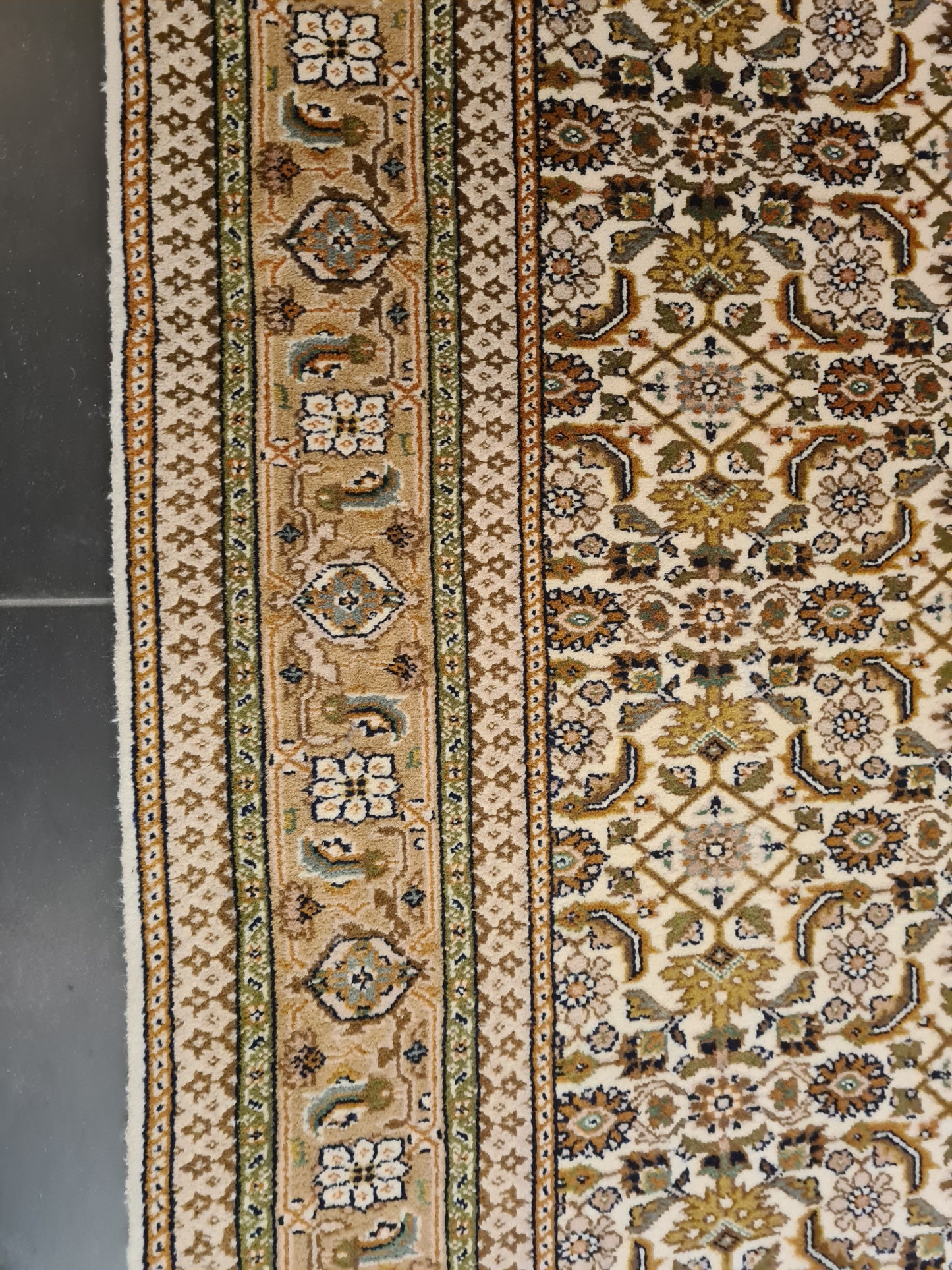 Edler Handgeknüpfter Orientteppich Herati Teppich aus Indien 240x170cm