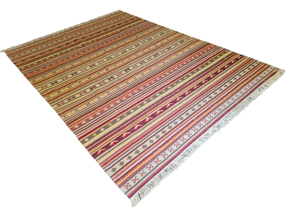 Moderner Handgeknüpfter Kelim Teppich – Orientteppich 236x175cm