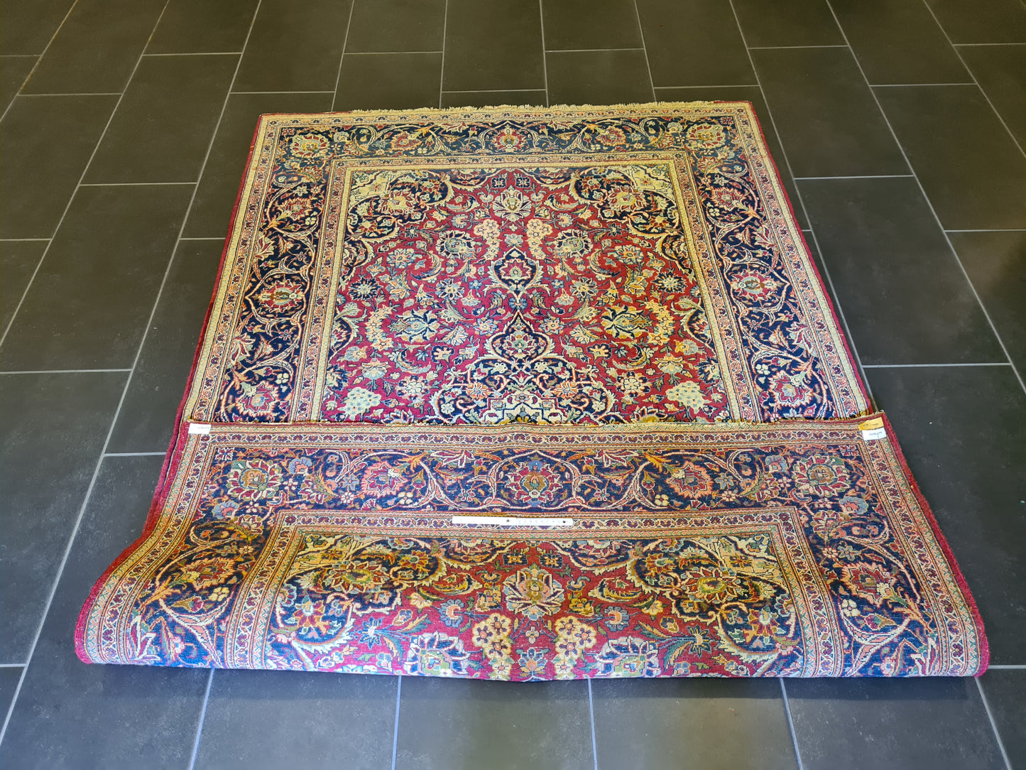 Keshan Handgeknüpfter Orientteppich feinster Korkwolle 210x137cm
