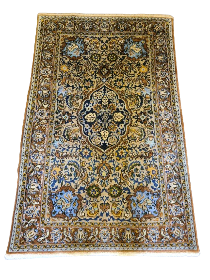 Feiner Handgeknüpfter Perser Ghoum Teppich – Exquisites Sammlerstück 166x104cm