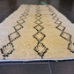 Moderner Handgeknüpfter Atlas Berber Orientteppich aus Marokko 200x84cm