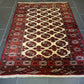 Antiker Feiner Turkman Orientteppich Meisterwerk aus Turkmenistan 143x106cm