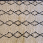 Moderner Handgeknüpfter Atlas Berber Orientteppich aus Marokko 200x81cm