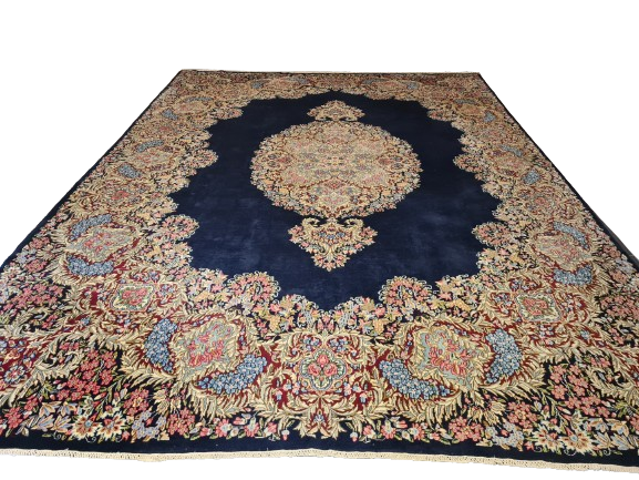 Perser Palast-Teppich Handgeknüpfter Kirman Orientteppich 430x320cm