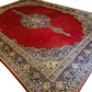 Prachtvoller Palast-Teppich Handgeknüpfter Keshan Orientteppich 332x264cm