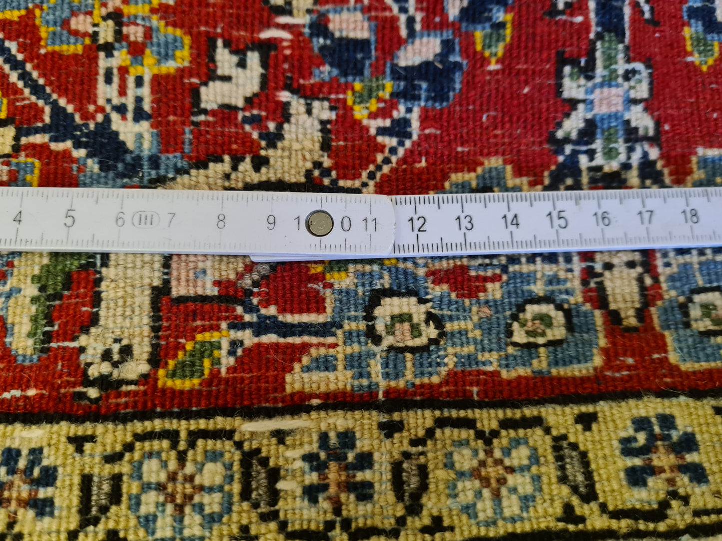 Perser Teppich Handgeknüpfter Antiker Ghoum Orientteppich 207x138cm