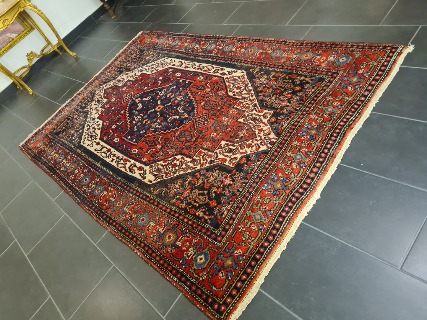 Perser Teppich Handgeknüpfter Senneh Orientteppich 245x155cm