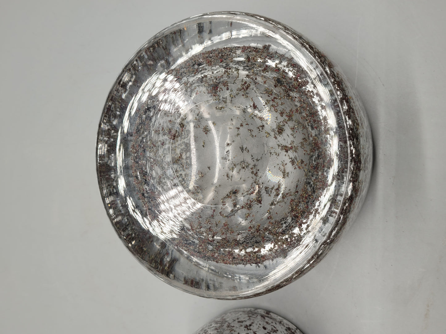 Set aus 2 Midcentury Designer Glasschalen im Retro Design