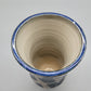 Vintage Stilvolle Keramikvase in Blau und Weiß gemustert