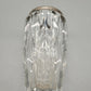 Dekorative Vintage Vase aus Kristallglas mit versilbertem Rand