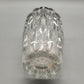 Dekorative Vintage Vase aus Kristallglas mit versilbertem Rand