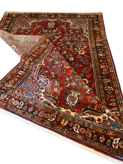 Antiker Handgeknüpfter Lilian Perser Orientteppich 250x160cm