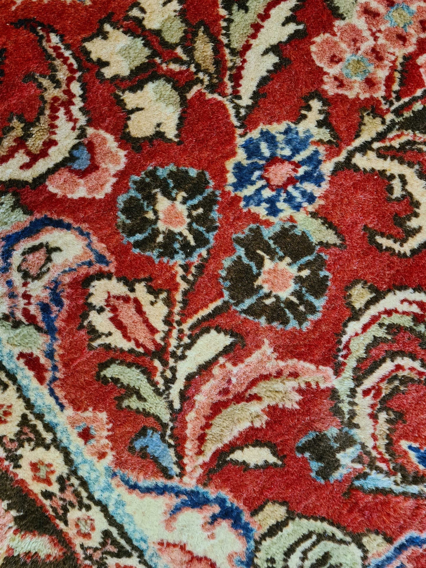 Antiker Handgeknüpfter Sarough Mahal Perser Teppich 214x130cm