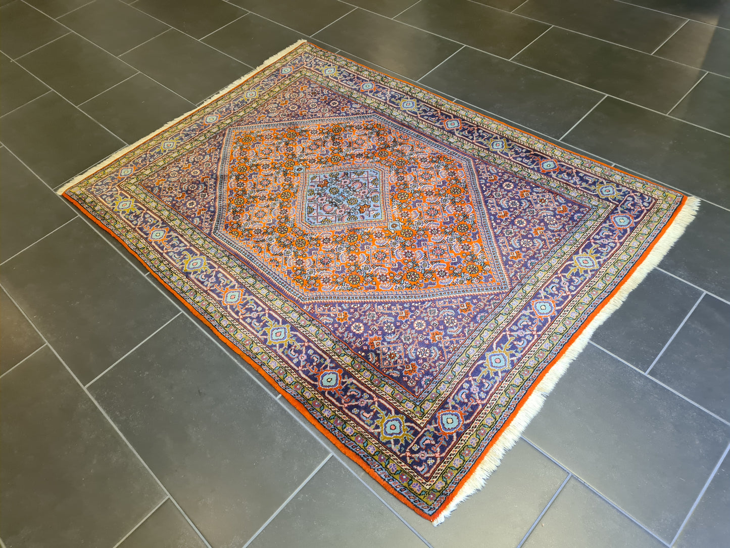 Königlicher Feiner Bidjar Orientteppich – Handgeknüpftes Meisterwerk 162x117cm