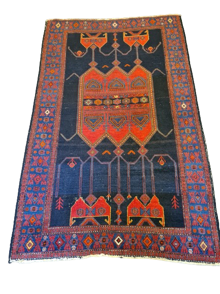 Orientteppich Handgeknüpfter Perser Senneh Bidjar Teppich 170x111cm