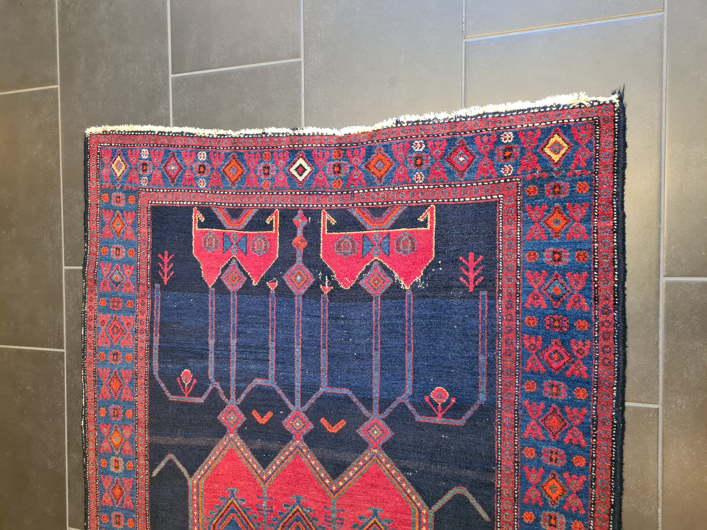 Orientteppich Handgeknüpfter Perser Senneh Bidjar Teppich 170x111cm