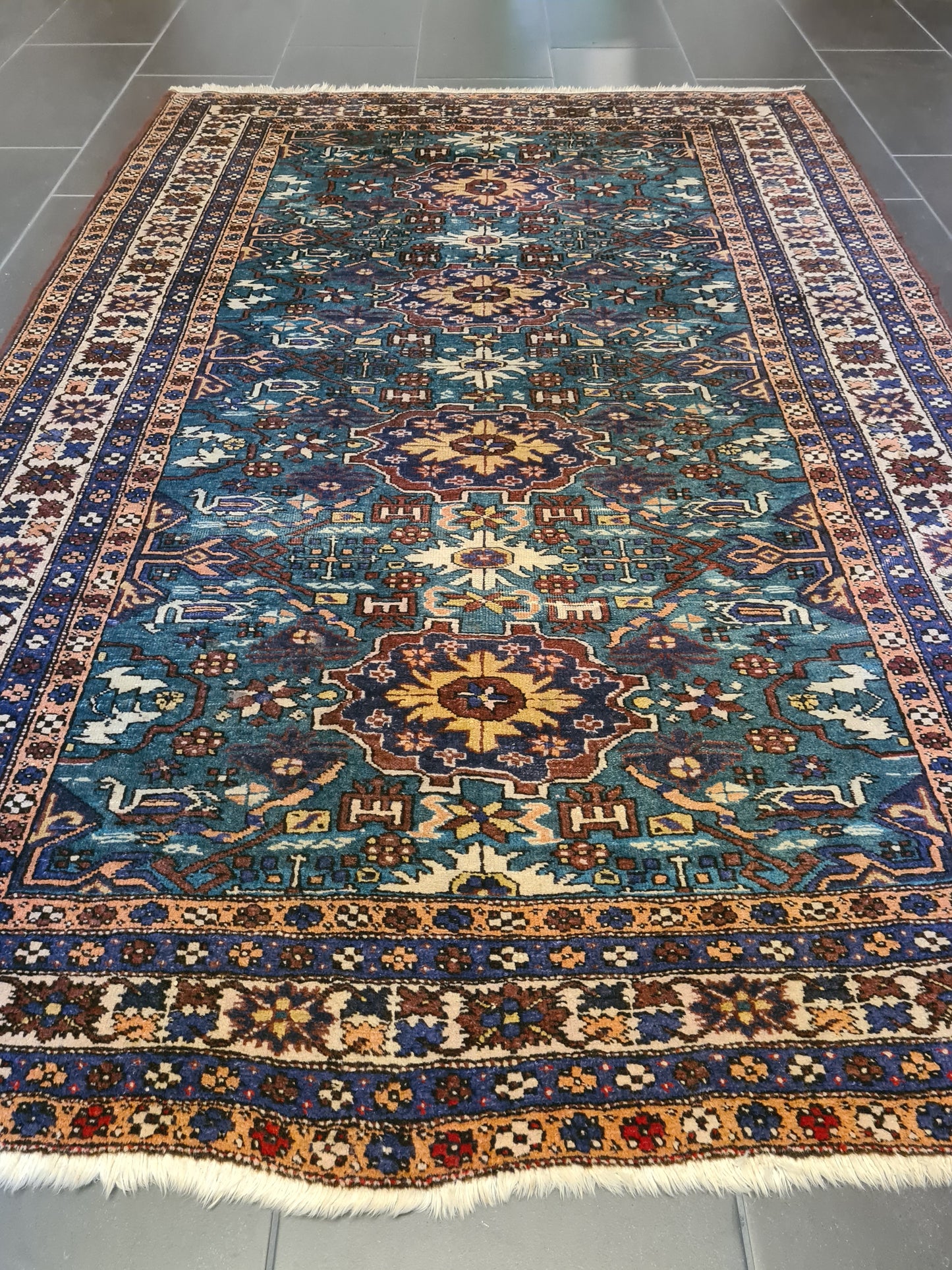 Perpidil Kasak Orientteppich aus dem Kaukasus Sammlerstück 204x133cm