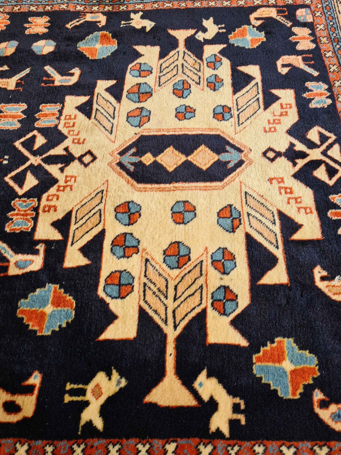 Antiker Feiner Kasak Orientteppich – Kunsthandwerk aus dem Kaukasus 190x116cm
