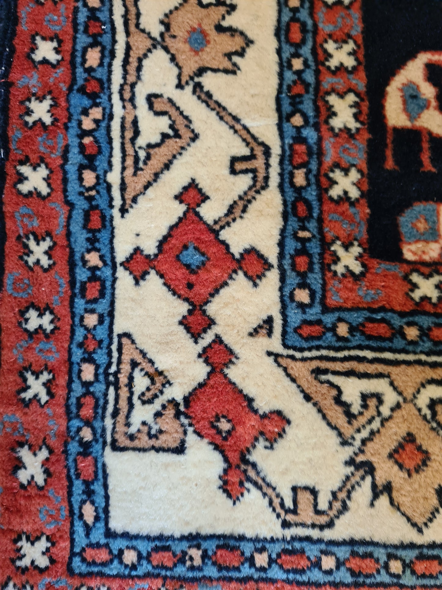 Antiker Feiner Kasak Orientteppich – Kunsthandwerk aus dem Kaukasus 190x116cm