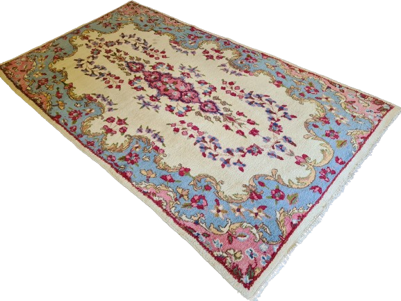 Seltener Handgeknüpfter Kirman Orientteppich – Eleganz und Tradition 210x120cm