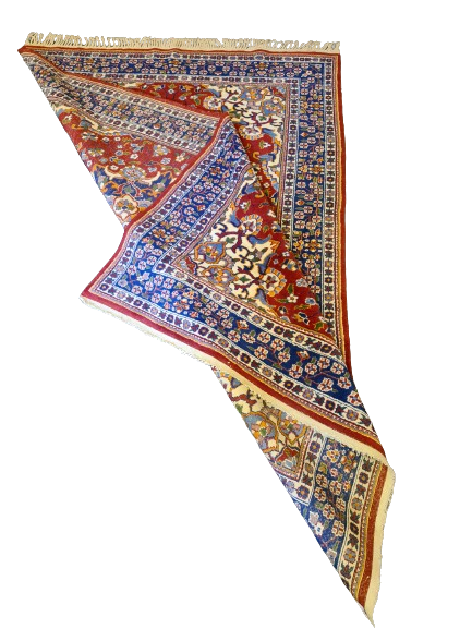 Handgeknüpfter Ghoum Orientteppich aus Indien 182x125cm