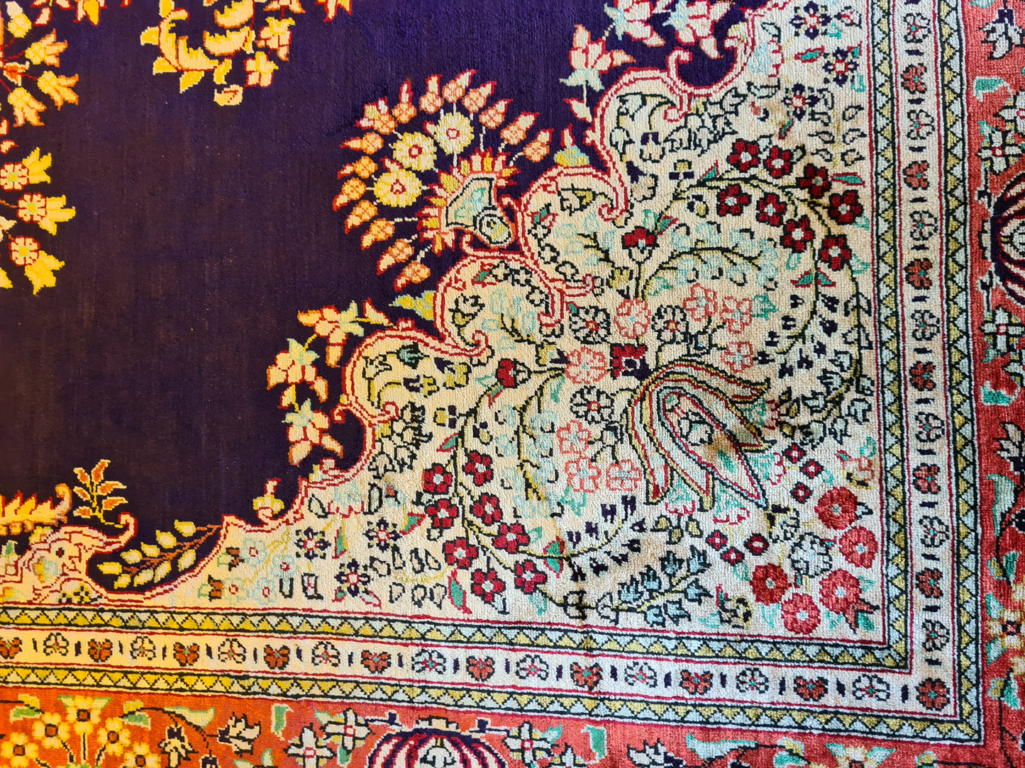 Handgeknüpfter Hereke Orientteppich, China Seide 150x104cm