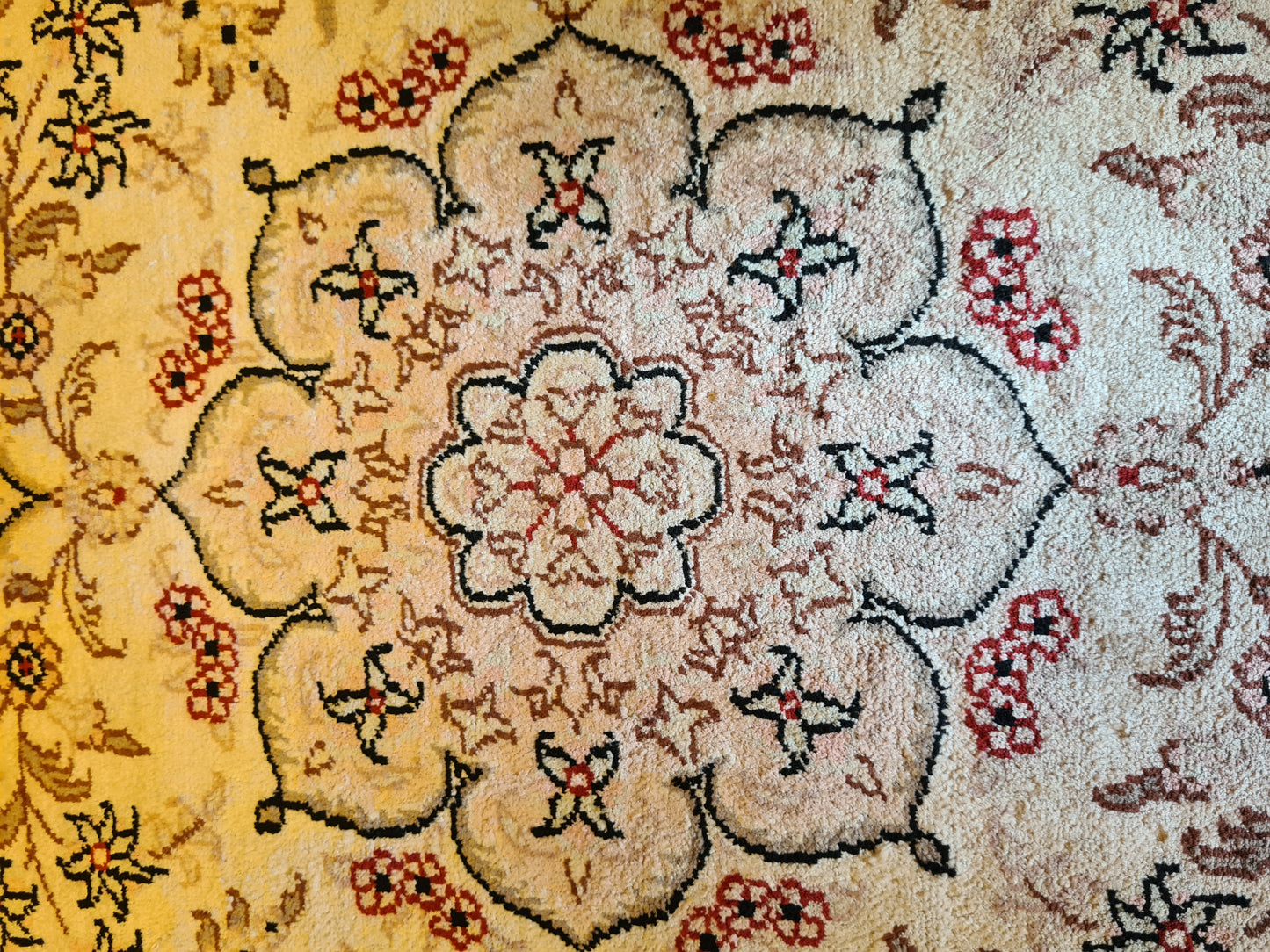 Handgeknüpfter Hereke Orientteppich, China Feinste Seide 126x78cm