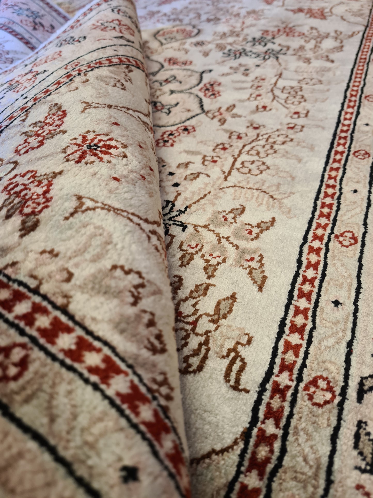 Handgeknüpfter Hereke Orientteppich, China Feinste Seide 126x78cm