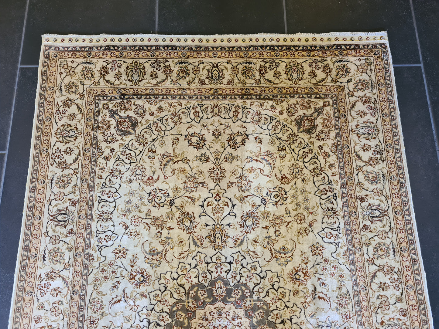 Wertvoller Handgeknüpfter Hereke Seidenteppich aus Türkei 125x79cm