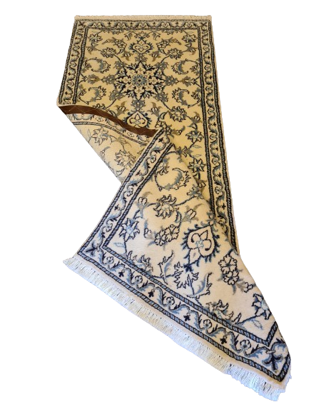 Handgeknüpfter Nain Orientteppich Eleganz aus dem Orient 195x78cm